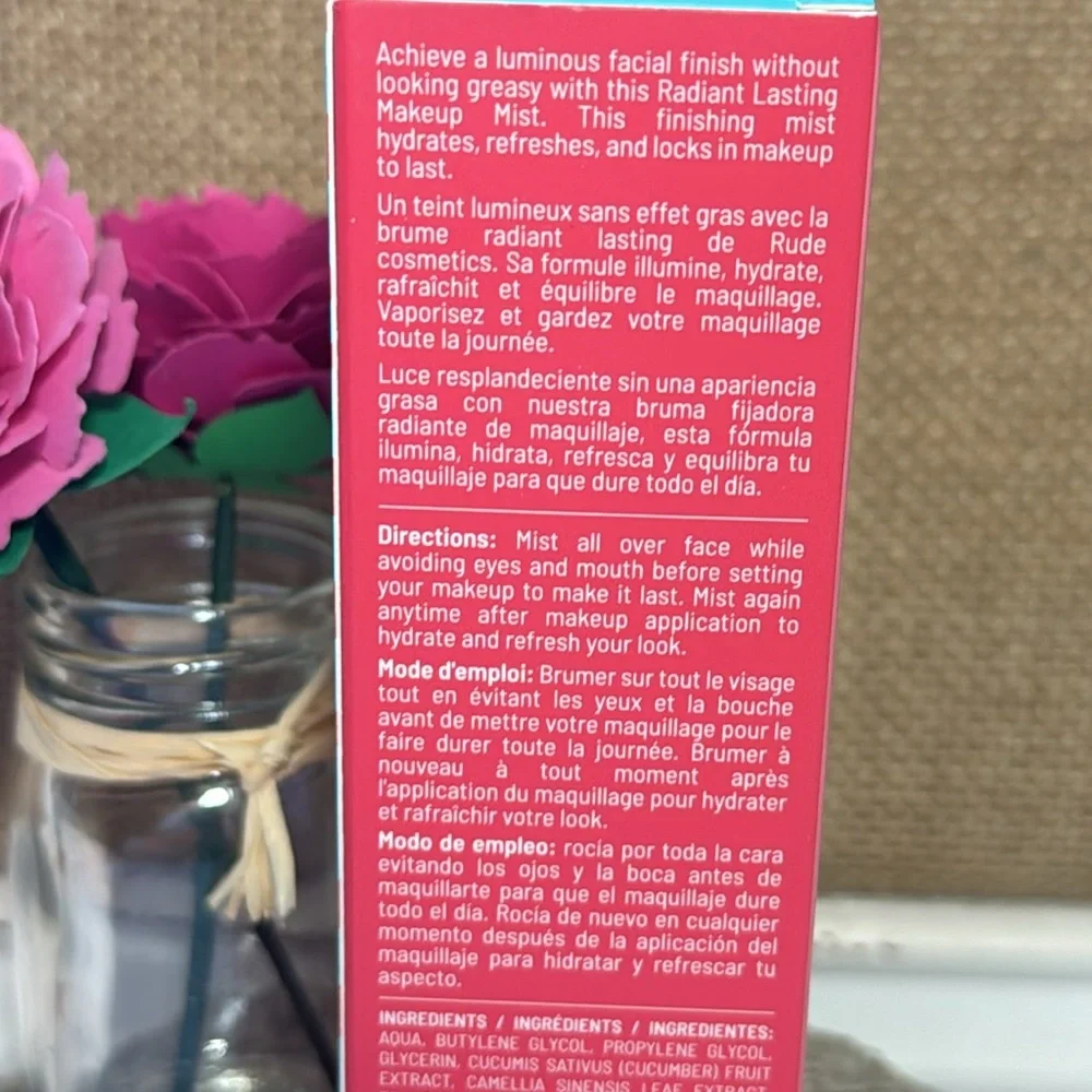 Rude Radiant Lasting Makeup‎ Mist